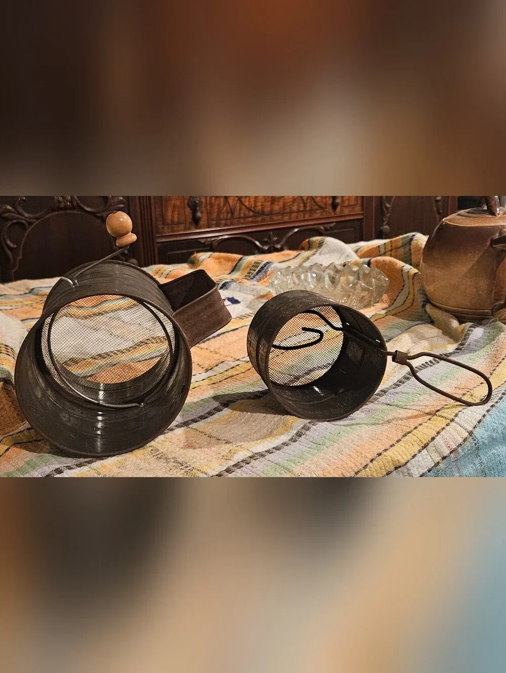 VTG Set Of 2 Flour Sifters